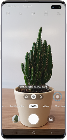 Optimizare automată a scenei, Pictogramă Optimizator scenă dezactivată