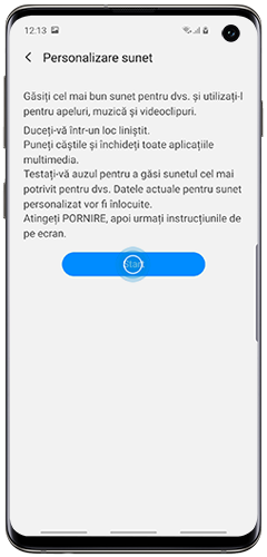 Atingeți Pornire