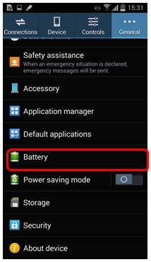Durata de viata a Bateriei – Graficul Android de Utilizare a Bateriei