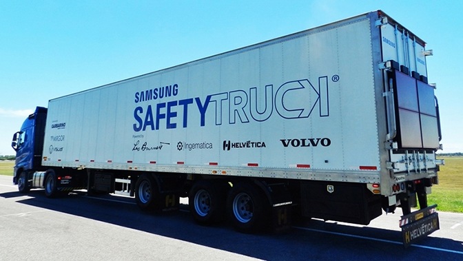 Fotografija kamiona za logistiku (Safety Truck kompanije Samsung Electronics)