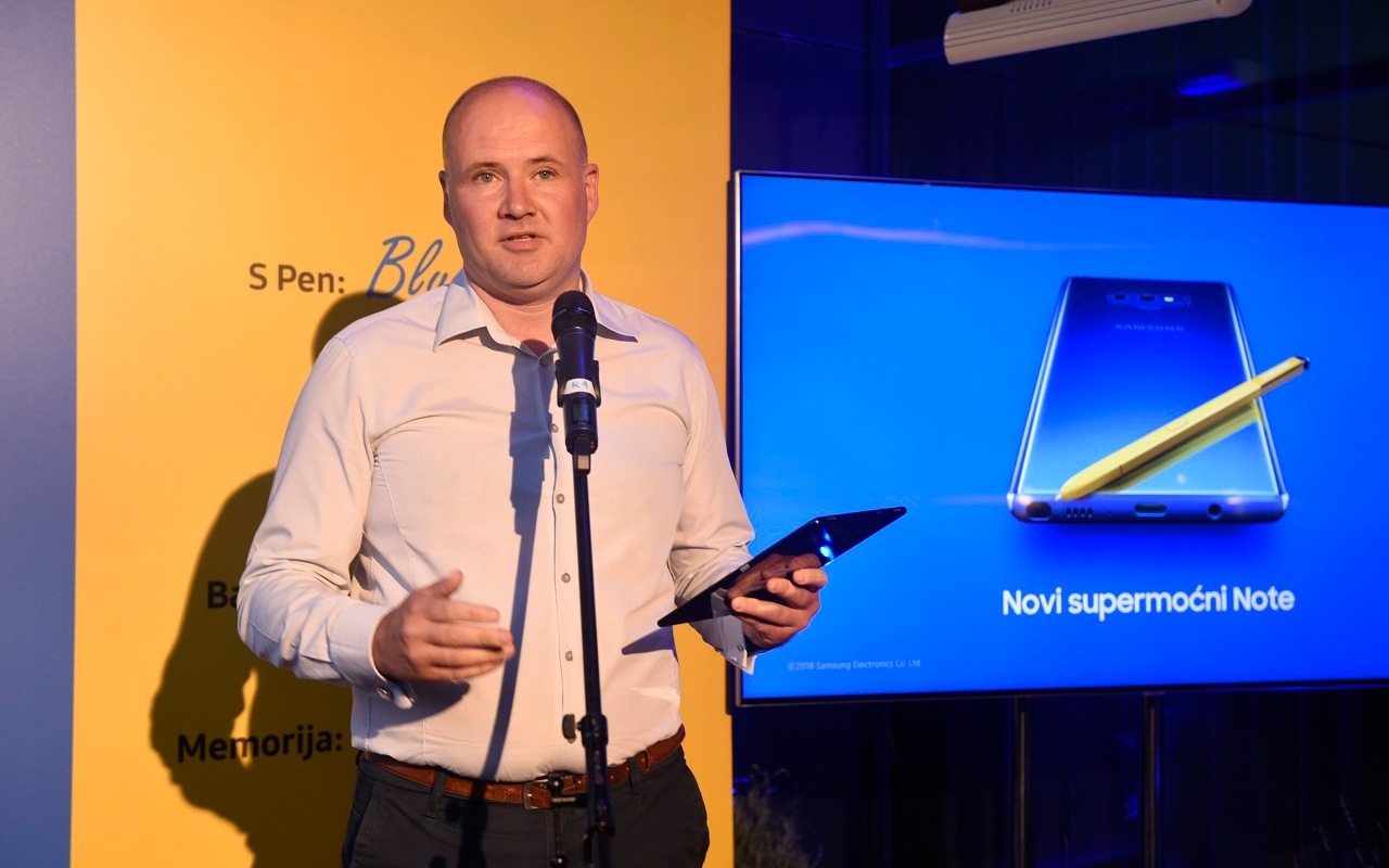 Supermoćni Samsung Galaxy Note9 predstavljen na srpskom tržištu Milan Vujović na zvaničnom predstavljanju note9