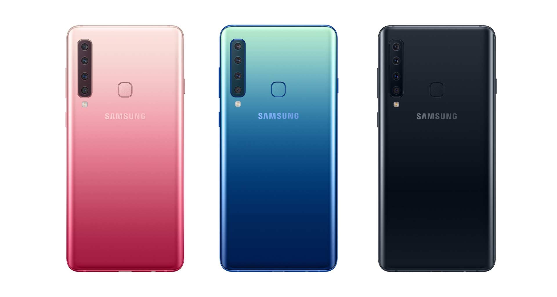 Predstavljen Galaxy A9 Galaxy A9 crni roze plavi zadnja strana