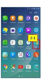 Na ekranu za aplikacije, kucnite na Samsung Gear