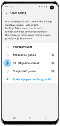 Izaberite starosnu grupu