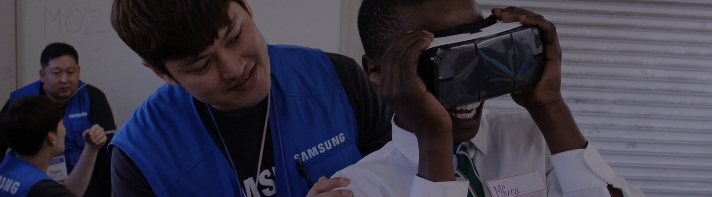 Основное изображение образования в разделе «Социальная ответственность Samsung в мире»