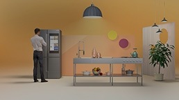 زر لعرض فيديو 'نمط حياة أذكى مع Bixby'