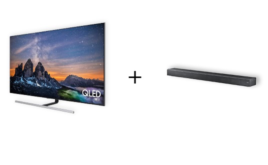 QLED 55 Q80R + MS660 All-in-one Soundbar