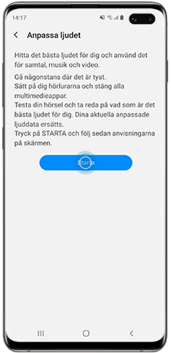 Tryck på Start