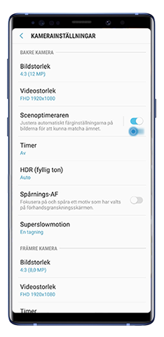 Stäng av Scenoptimeraren