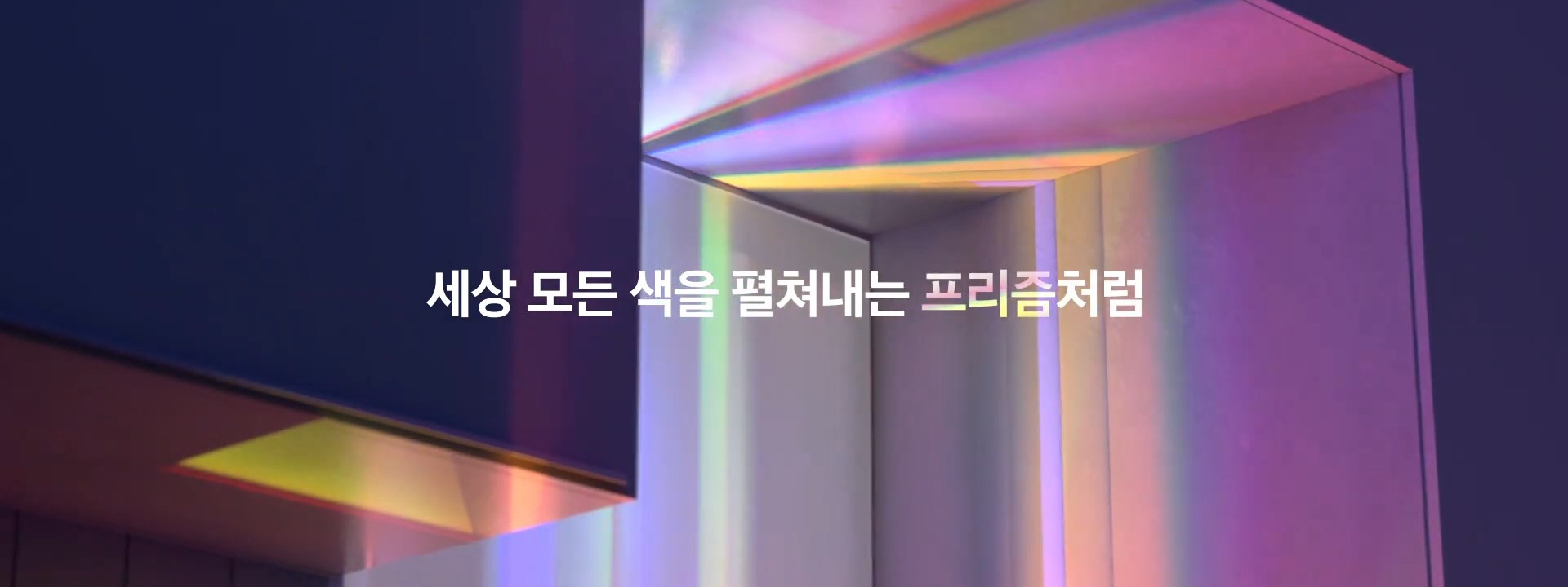 세상 모든 색을 펼쳐내는 프리즘처럼