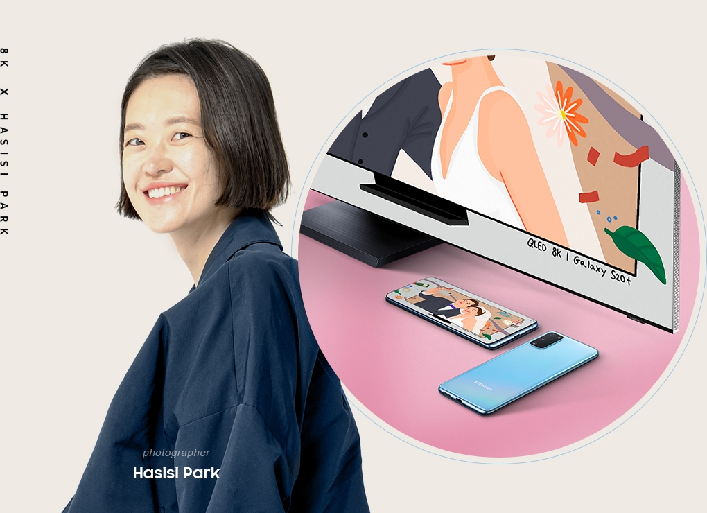 사진작가 하시시 박의 프로필과 웨딩 패키지 제품의 모습이 보입니다