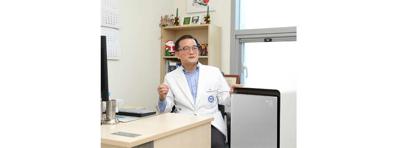 한양대학교 의과대학 소아청소년과 오재원 주임교수와 ‘삼성 큐브’