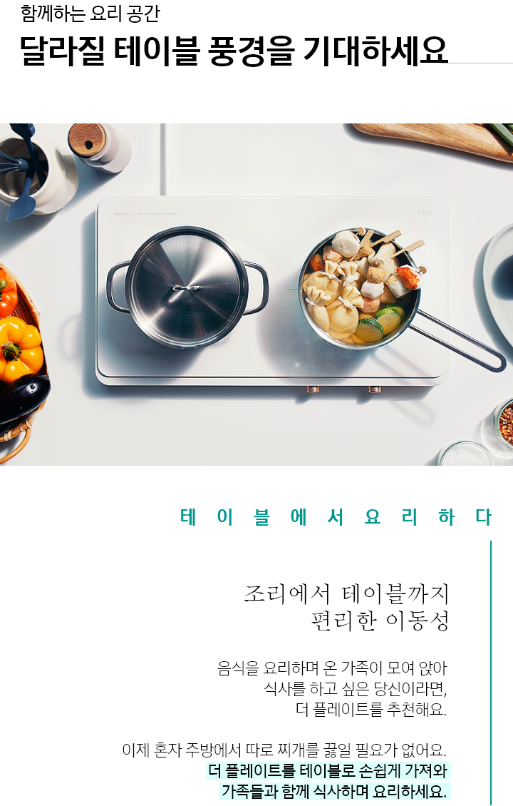 테이블에서 요리하다, 하단 텍스트 참조