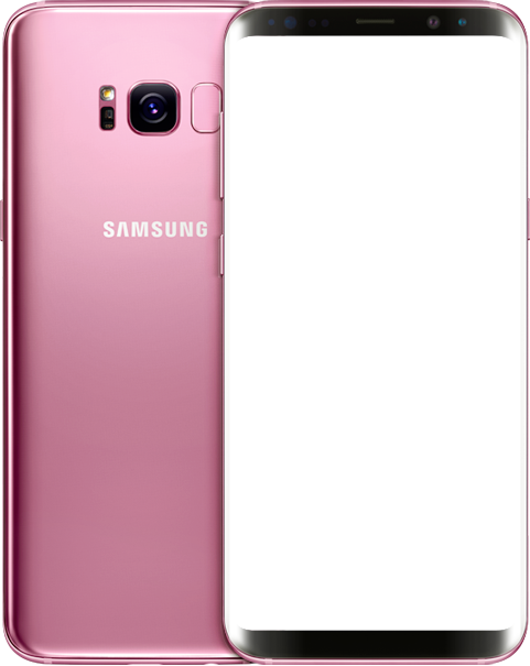 Galaxy S8 front view Pink