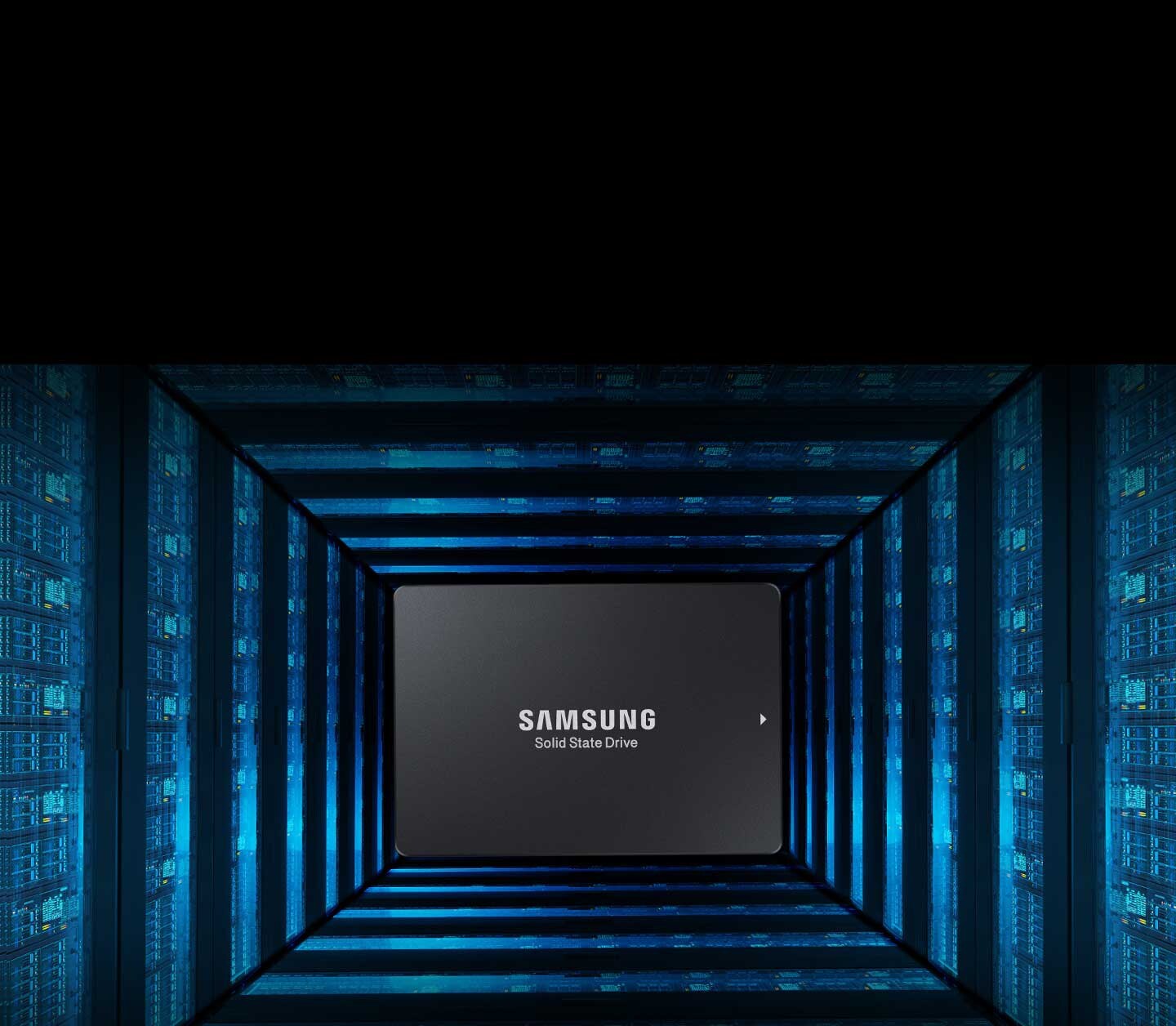 Angled side view of Samsung Data Center 860 DCT.