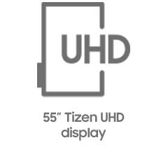 55" Tizen UHD display