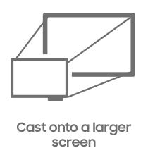 Cast onto a larger screen