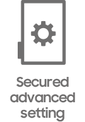 Secured advanced setting