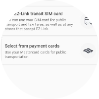 EZ-Link NFC SIM added successfully