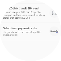 EZ-Link NFC SIM added successfully