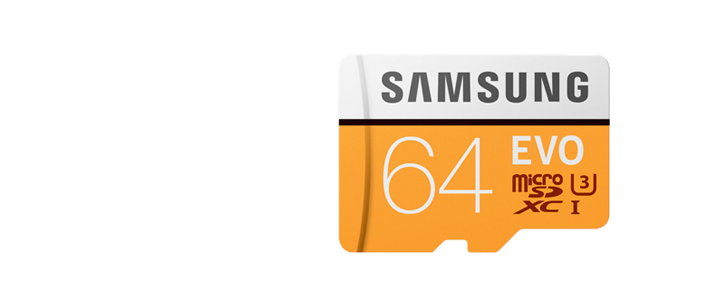 FREE<sup>1</sup> Samsung 64GB microSD card