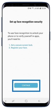 Setup Face recognition