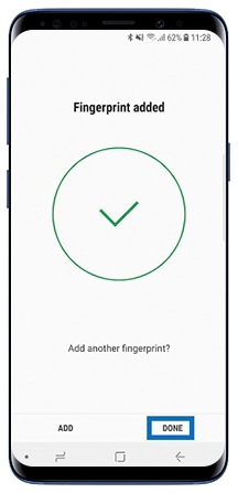 Fingerprint added
