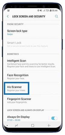 Tap Iris Scanner