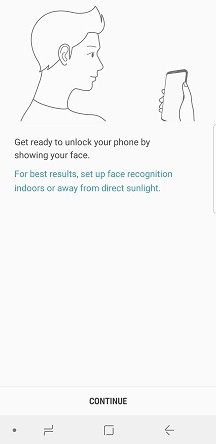 face on screen
