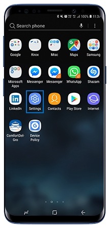 Tap Settings