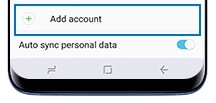 Tap Add account