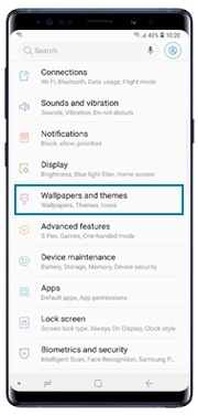 Tap Wallpapers and Themes