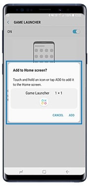 Add Game Launcher to the Home screen
