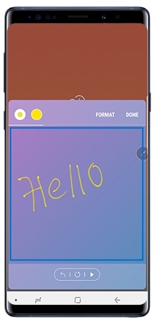 write-on-screen