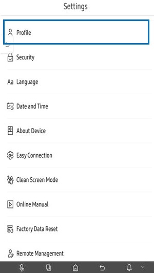 Select Profile