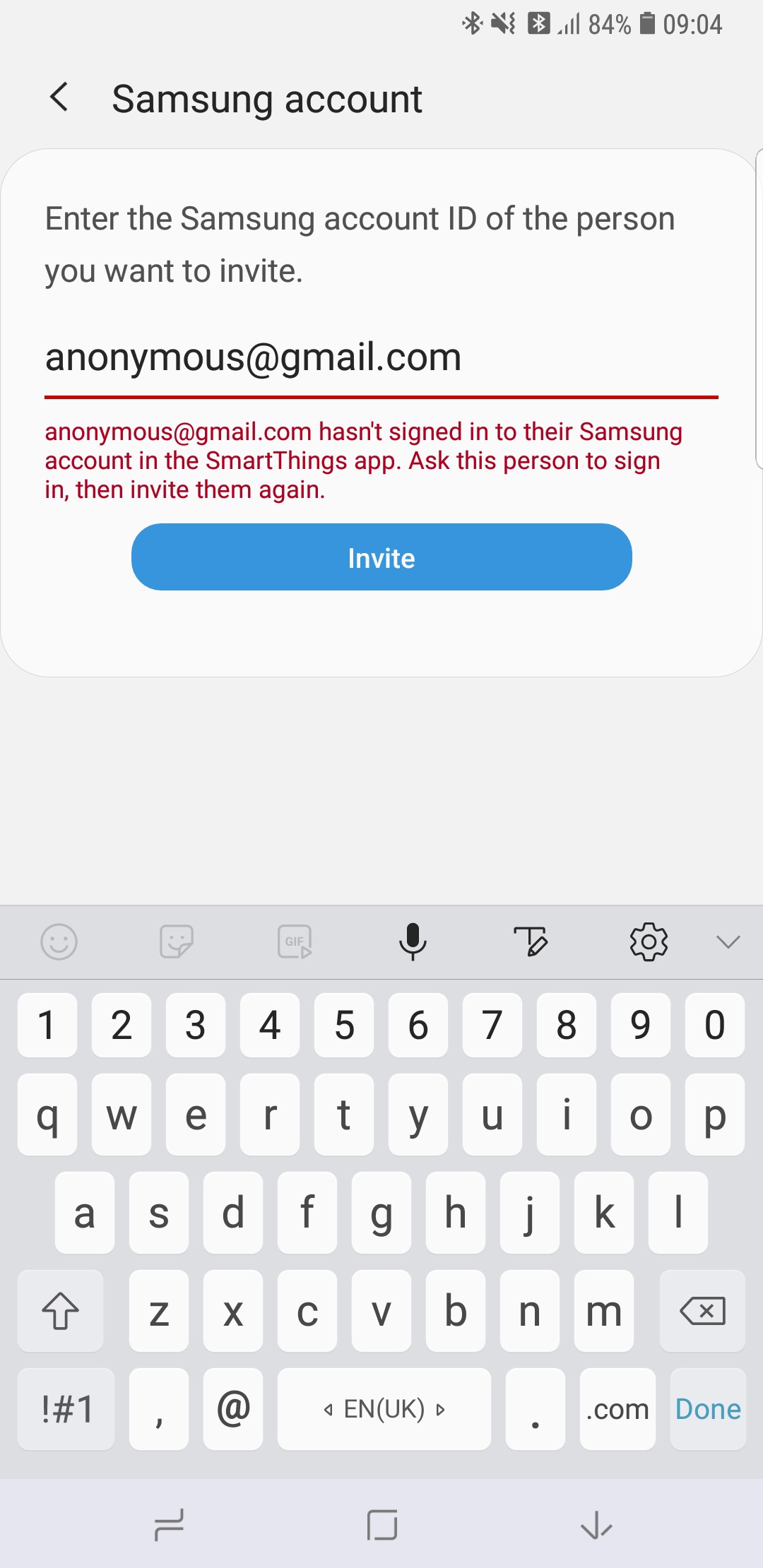 Cannot sign in