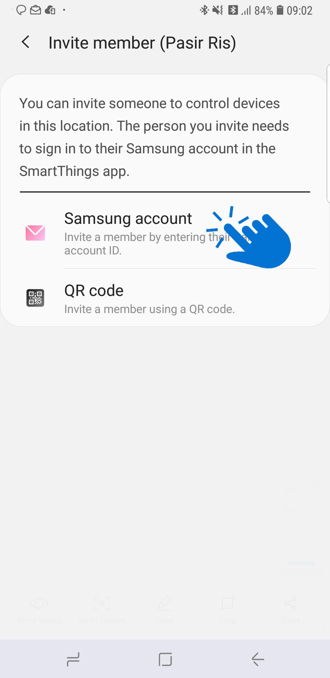 Select Samsung Account