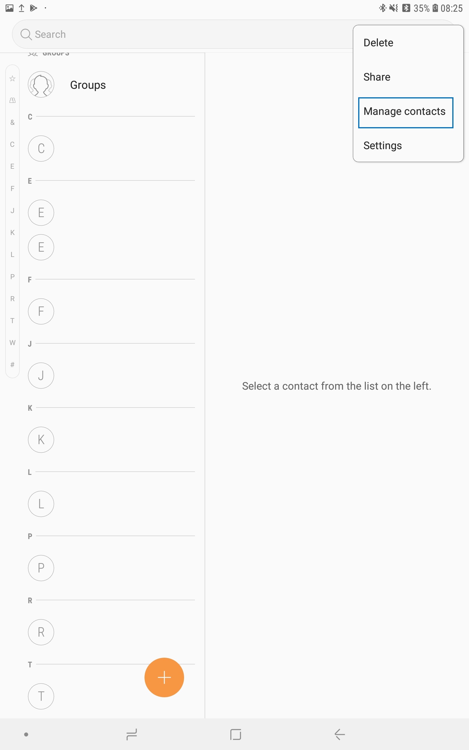 Manage Contacts