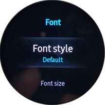 Tap Font style