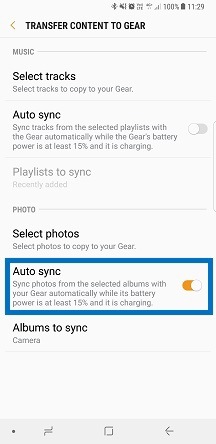 Activate Auto sync