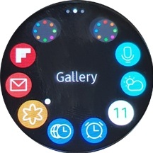 To access transferred images in Samsung Gear S3