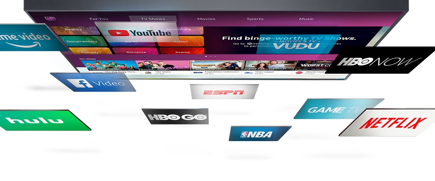 Logo images of various apps supported on The Frame.