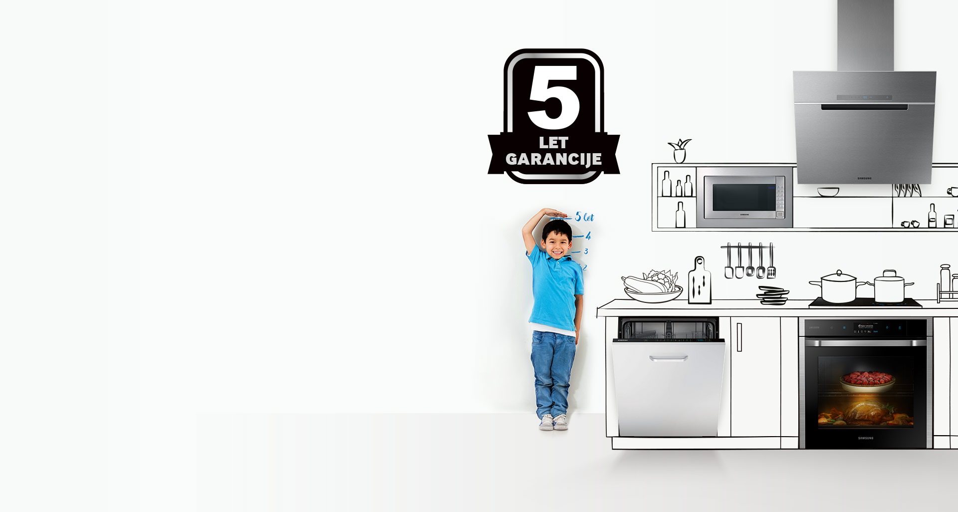 Samsung promocija: 5 let garancije na vgradne kuhinjske aparate