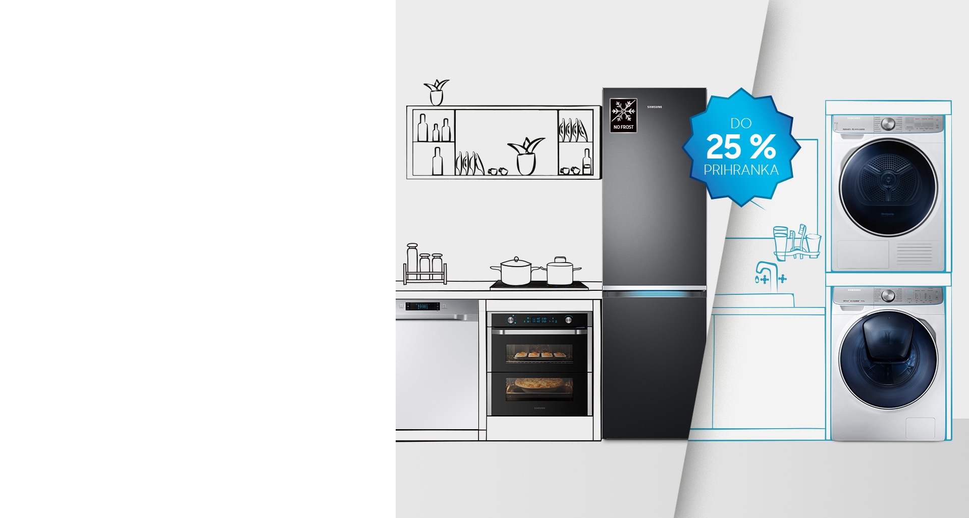 Promocija bele tehnike: Proslavite z nami 50 let inovacij s prihranki do 25 %