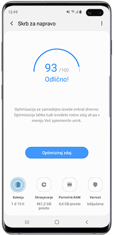 Android 9.0, spremenjene nastavitve in funkcije v negi naprave