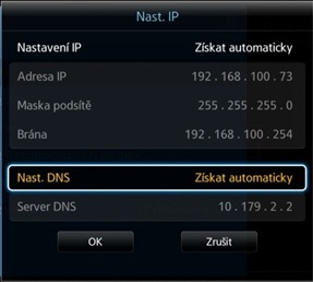 Zmeňte pri položke Nastavenie DNS z Automaticky na Ručne