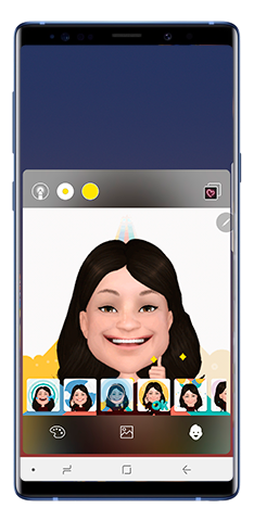 เลือก emoji จากหน้าต่างไลฟ์แมสเสจ