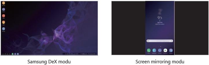 Galaxy S9 & S9+ (SM-G960F & SM-G965F) Samsung DeX Pad'i bir cihaza nasıl bağlarım?