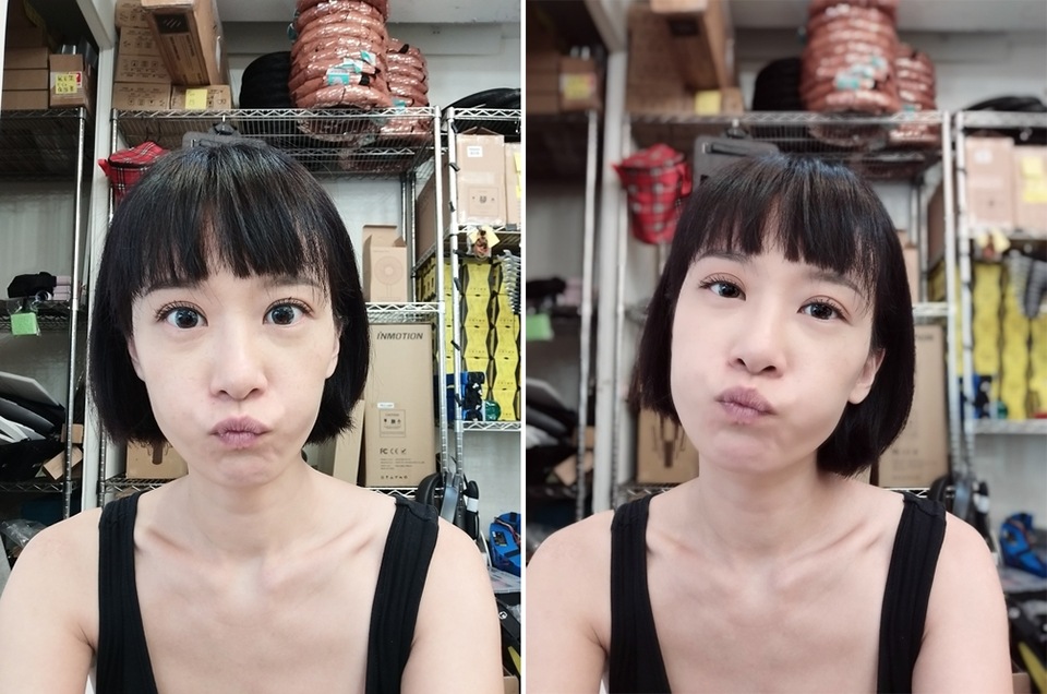 左邊為正常拍攝,右邊為景深開啟 左邊為正常拍攝,右邊為景深開啟