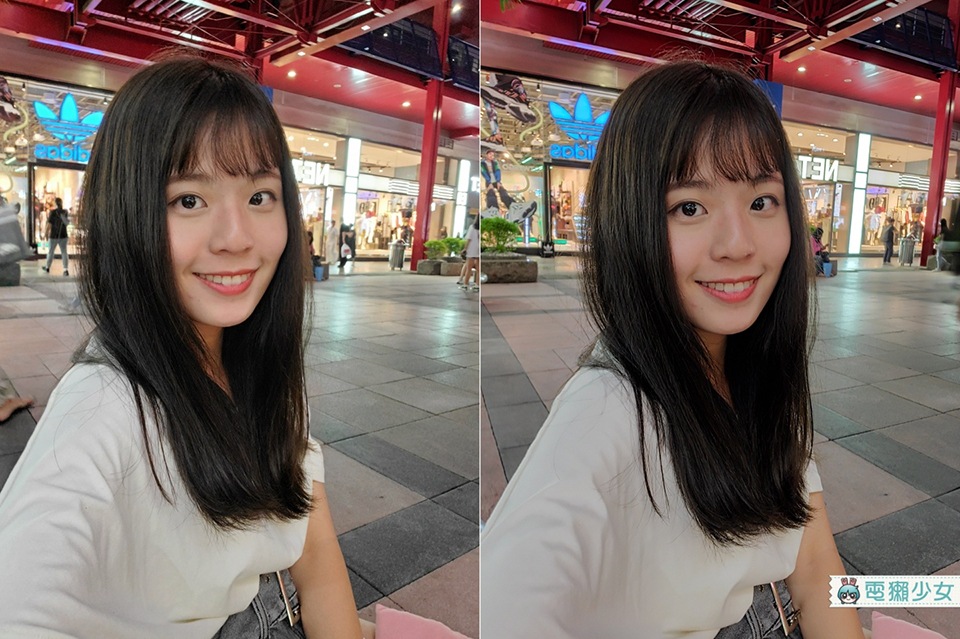 (左) 未開夜拍 / (右) 有開夜拍,應該一眼就可以發現後方建築物的清晰程度明顯有差吧~~~ (左) 未開夜拍 / (右) 有開夜拍,應該一眼就可以發現後方建築物的清晰程度明顯有差吧~~~